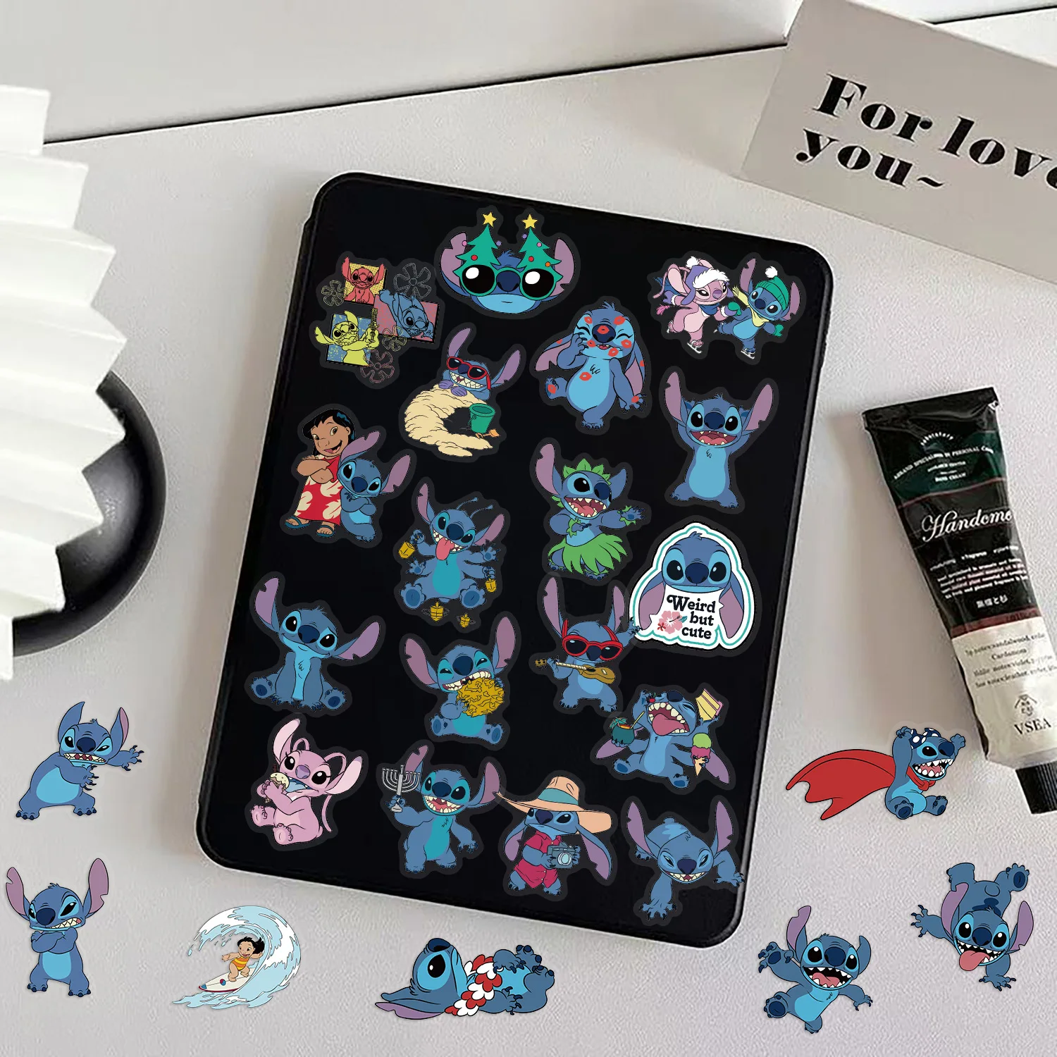 62pcs Disney Cartoon Interstellar Baby Transparent Stickers Personalized Decoration Guitar Luggage DIY Stickers Kids Toys