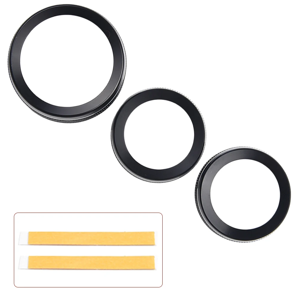 For Grand For Cherokee 2014-21 Black Aluminum Climate Volume Turn Knob Ring Cover In Car Fascias Button Covers