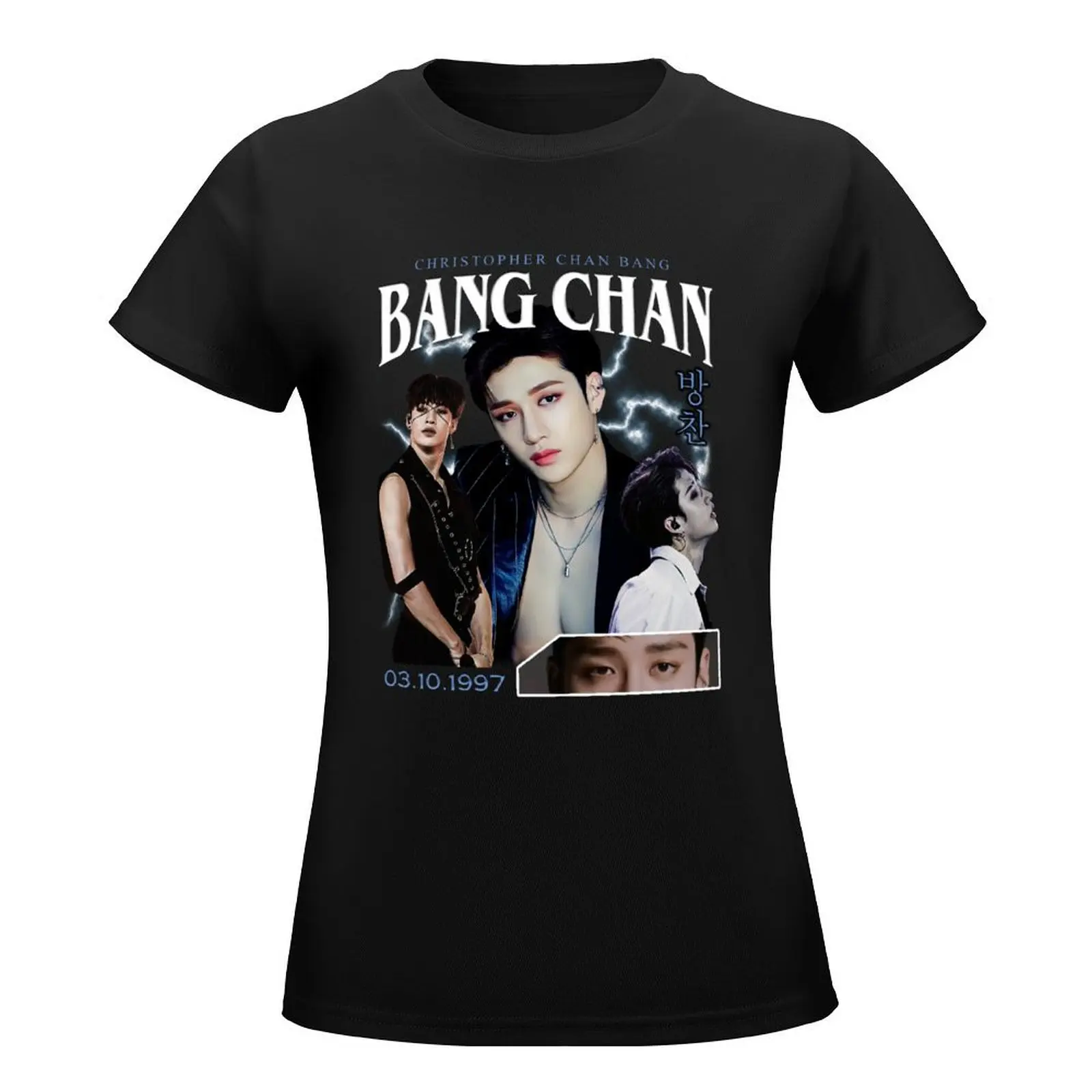 Bang Chan Shirt Vintage 90 Retro T Shirt Tee T-Shirt Blouse graphics vintage clothes t-shirt dress for Women sexy