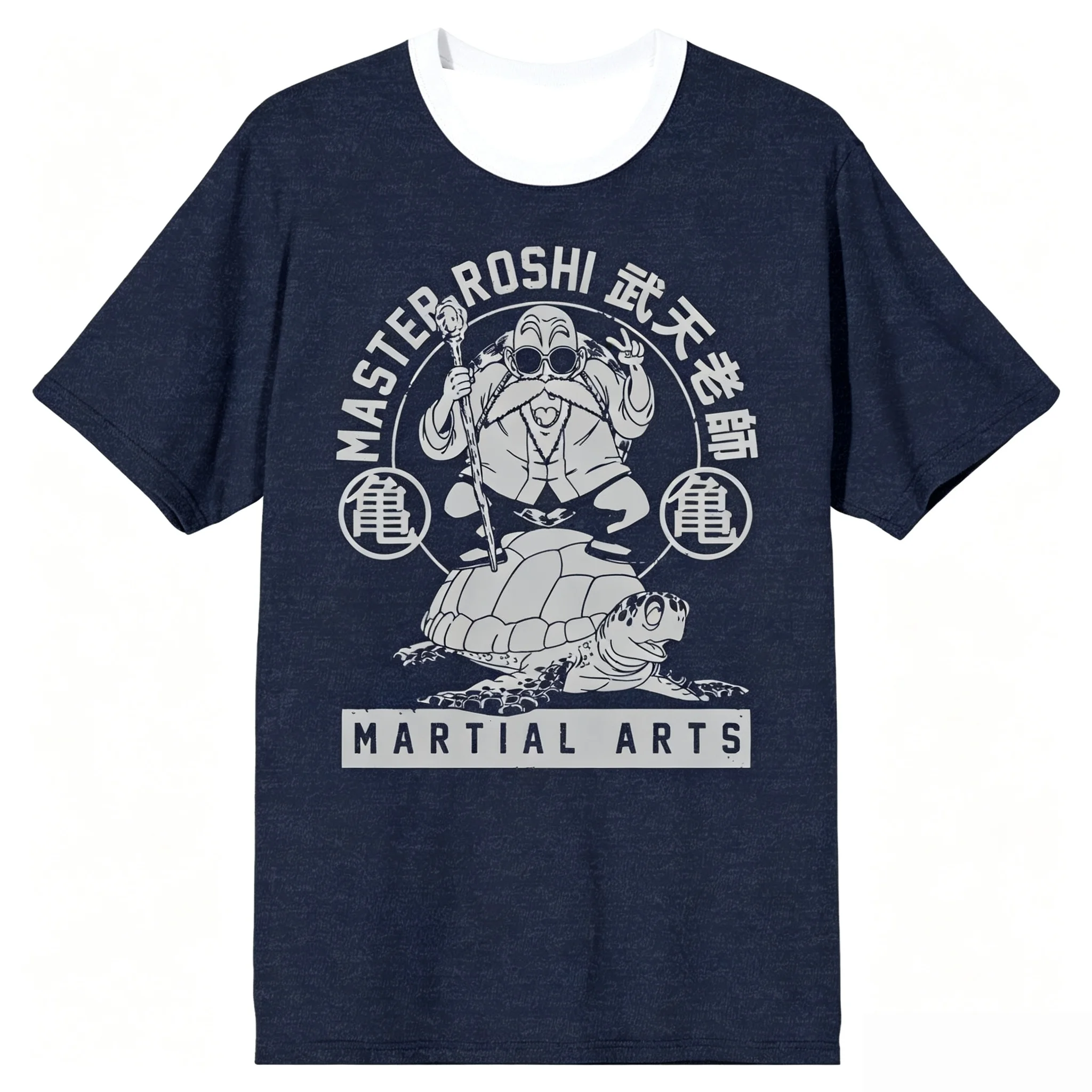 Dragon Ball Z Master Roshi  Ringer T-shirt 3D Printed Casual Quick Drying T-shirt For Men Women Fans, Family Matching Clothing