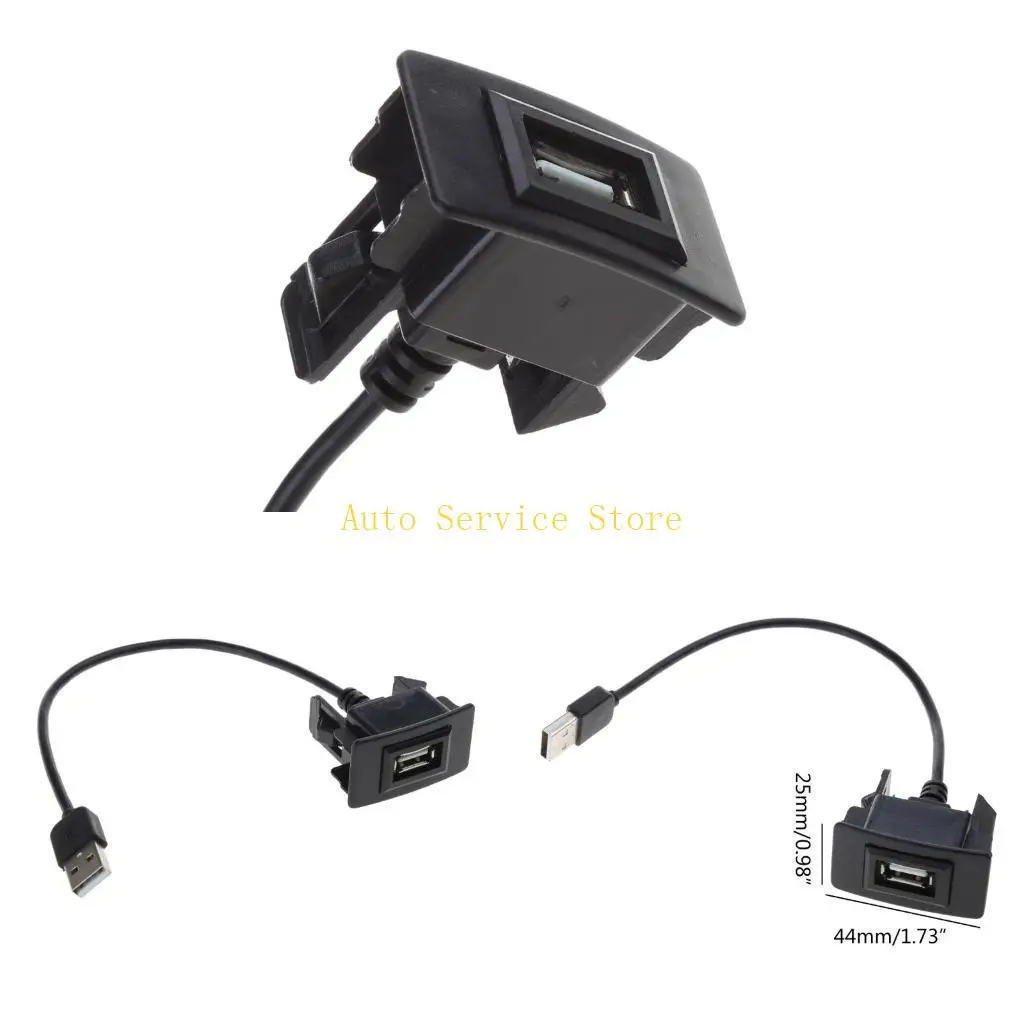 

462A USB Dashboard Panel Mount Extension Cable Male to Female for Car Truck Boats