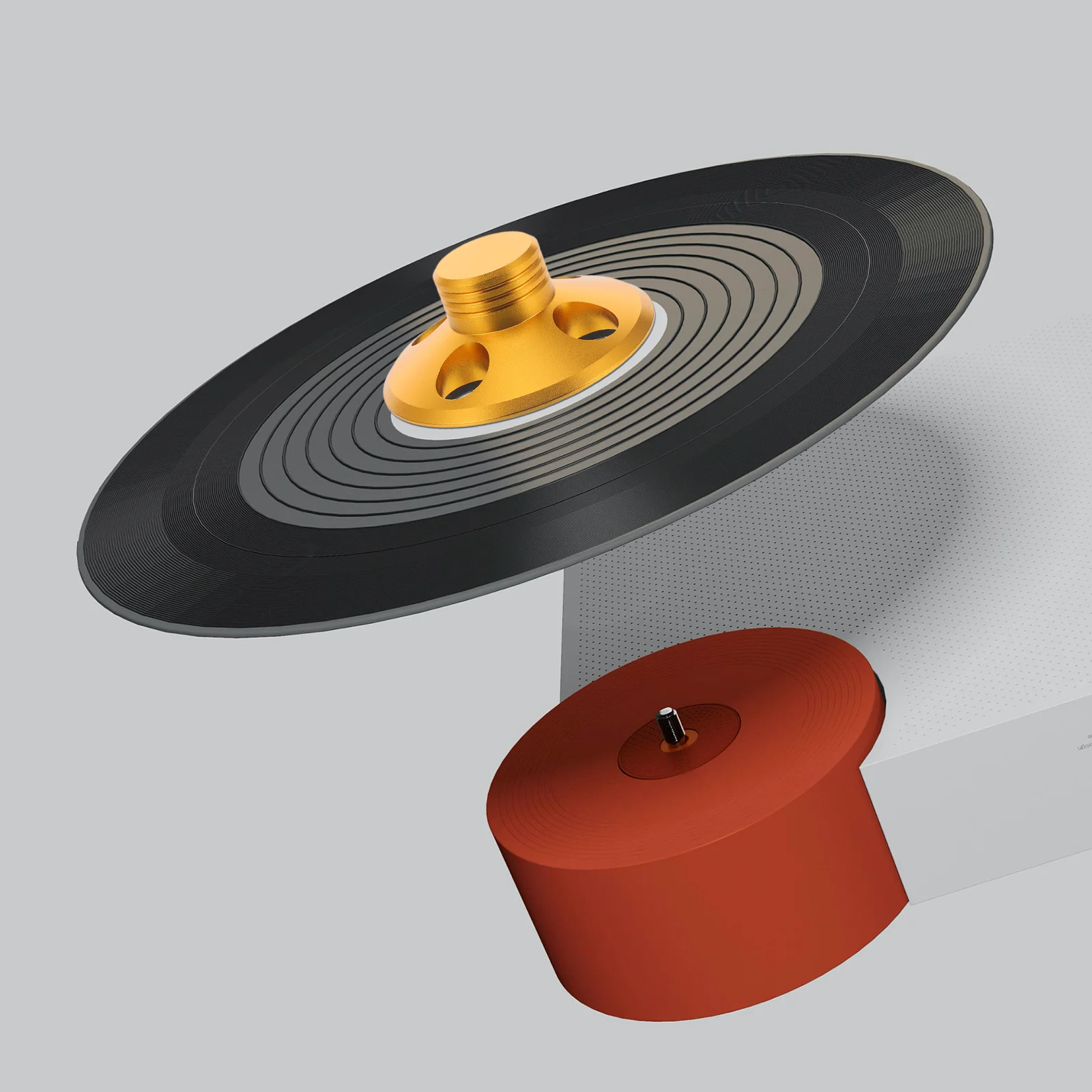 

Aluminum Alloy Turntable Stabilizer For Vinyl Player Low Profile Design Record Weight Stabilizer Turntable Accessories