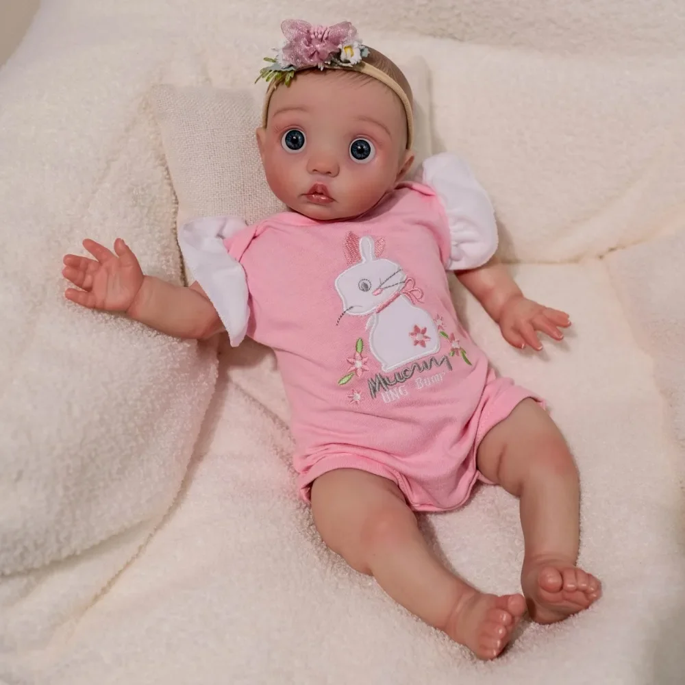 16inch Already Finished Reborn Peeka Newborn Baby Doll Hand Detailed Painting Skin Visible Veins Muñecas Bebe Reborn Dolls Toy