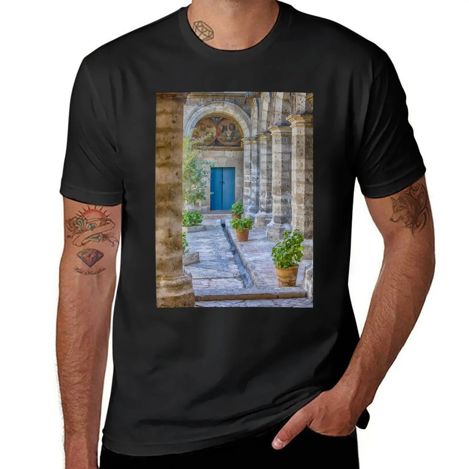 Inside the Monastery of Saint Catherine in Arequipa, Peru T-Shirt korean fashion blanks mens t shirts casual stylish