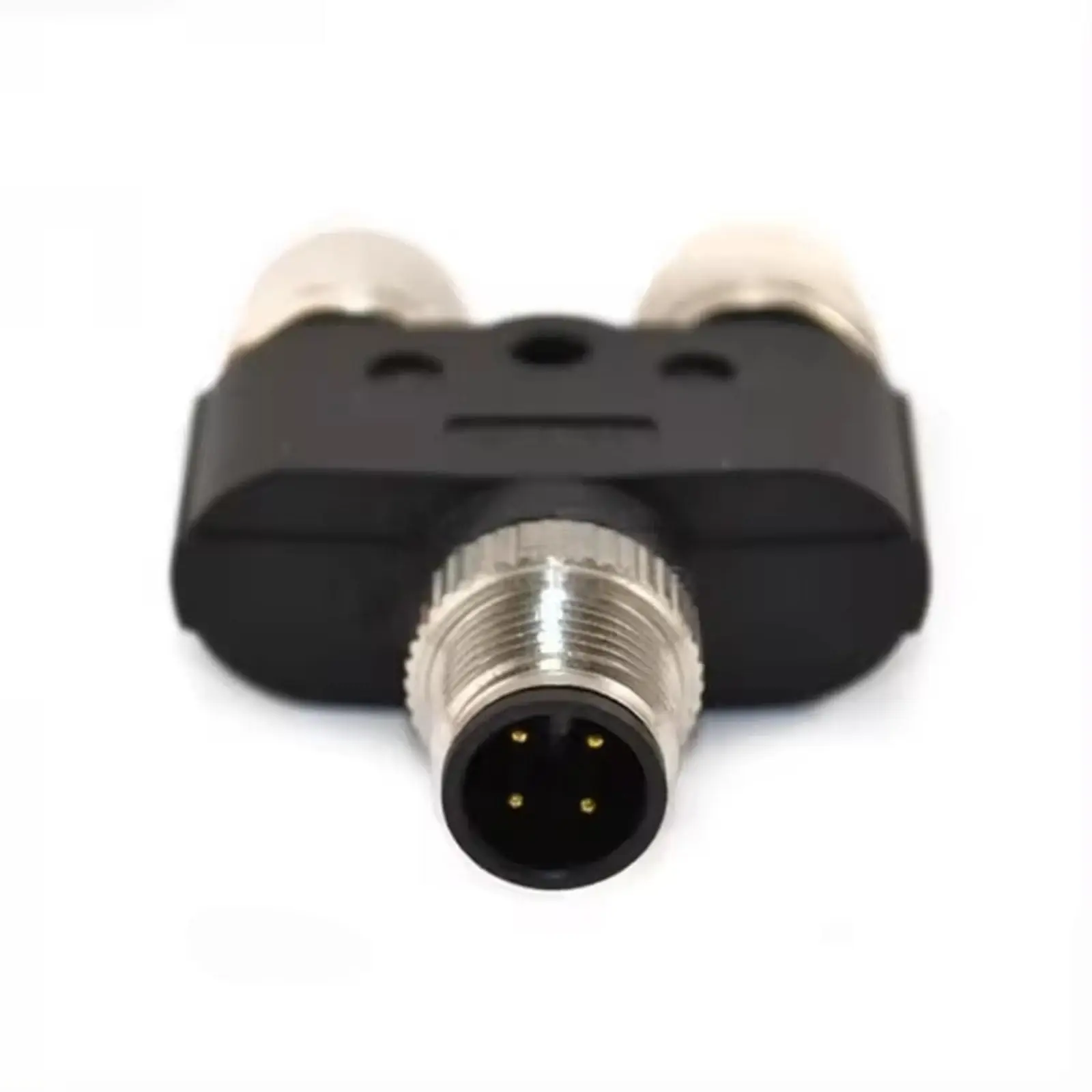 Waterproof M12 Y‑Connector 4Pin Male to Female A‑Code Unshielded Adapter 