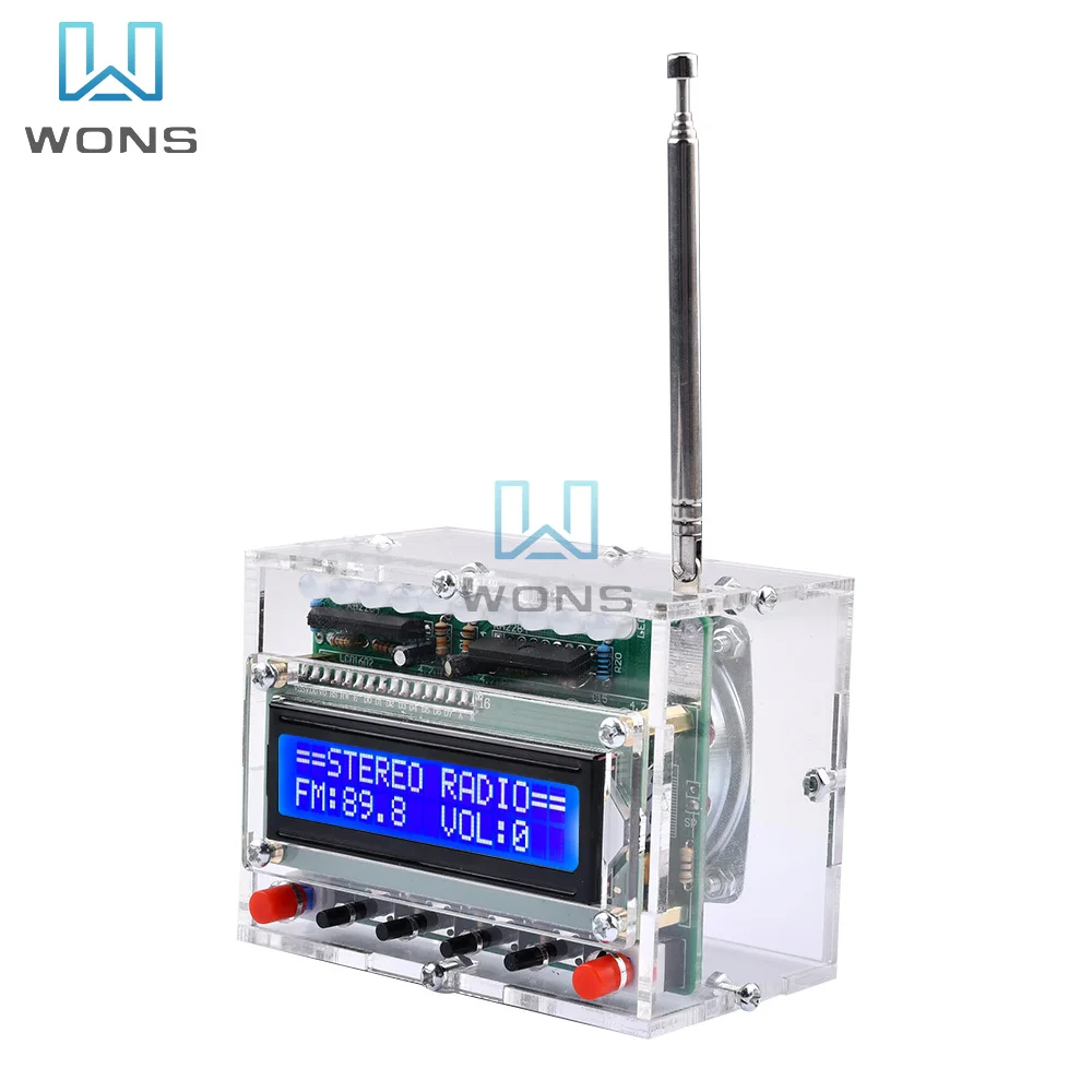 

RDA5807 Digital FM Radio DIY Kit Electronic Kit FM Radio Receiver Module 87-108MHZ Component Soldering Project Practice