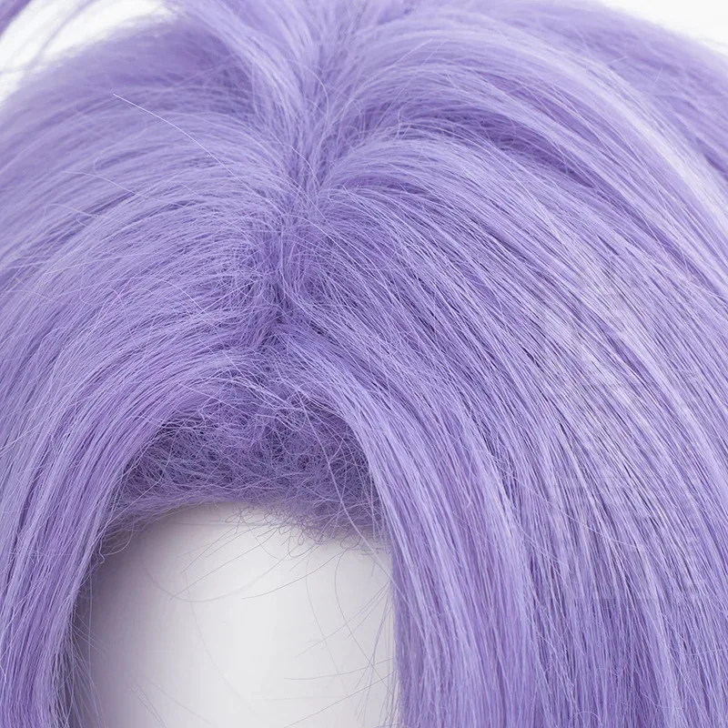 게임 누: 카니발 쿠야 코스프레 가발 보라색 짧은 머리 내열성 합성 할로윈 파티 액세서리 소품;3'v,6.h;8'