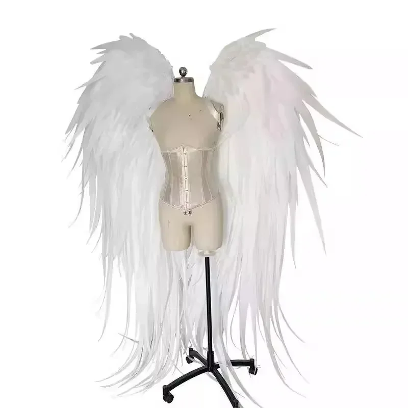 White Feather Wing Halloween Wings Model Catwalk Costume Super Wings Nightclub Performance Props Halloween Party Props