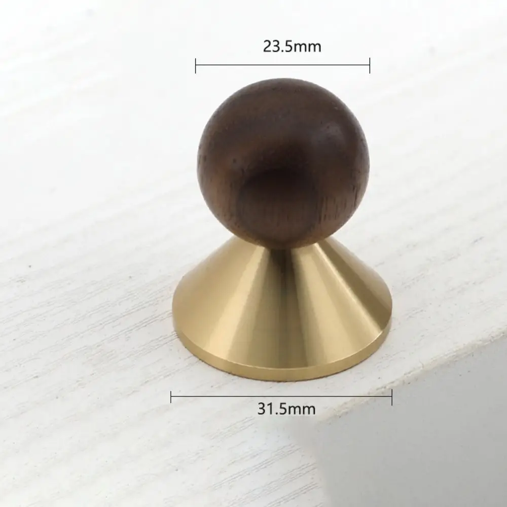 Ciondolo Design Palla di legno Ciondolo Armadietto Tira Durevole Decorativo Francese Lusso Maniglie in argento Finitura di lusso French Chic