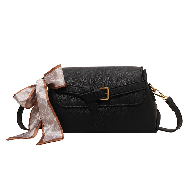 High-quality Soft Lychee Leather Women\'s Shoulder Bag Fashion Retro Casual Crossbody Bag Design Sense Popular Solid Commute Bags