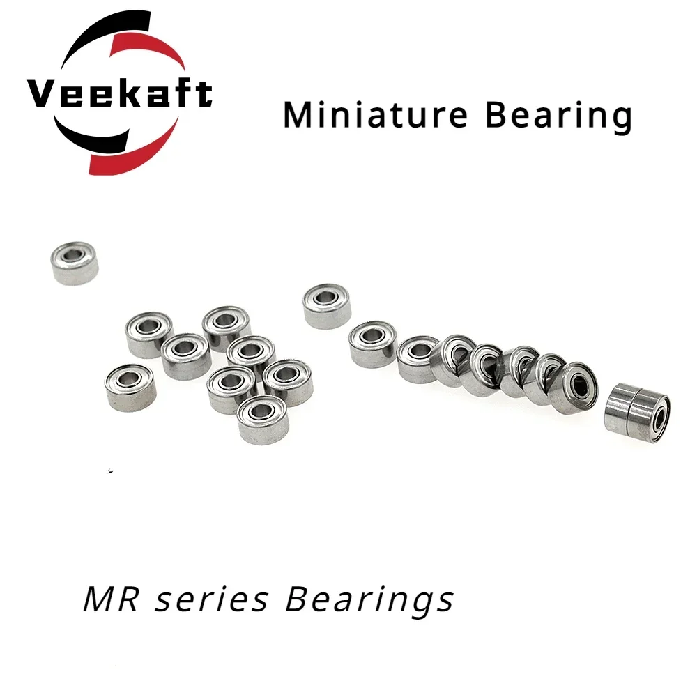 

Veekaft Miniature Bearing MR Series MR52zz,MR62zz,MR63zz,MR73zz,MR74zz,MR75zz../.. MR148zz. Suitable for CNC Machine Parts