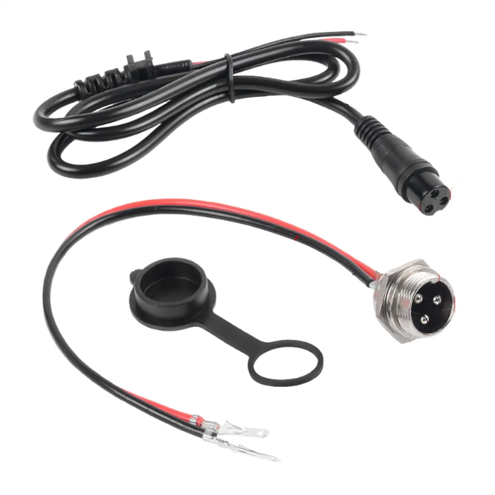 220v/10a balanceamento scooter hoverboard 3 pinos cabeça de aviação carregador plug porta substituir porta carregamento soquete para scooters elétricos