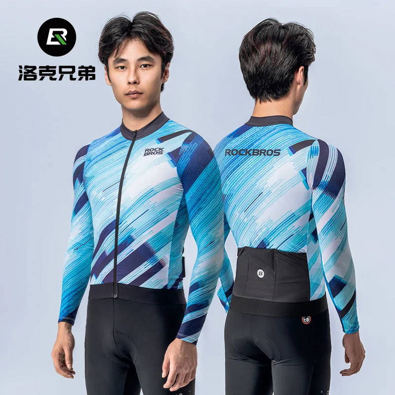 

ROCKBROS Cycling Jacket MTB Bike Coat Bicycle Coat Long Sleeve Jersey Breathable And Sweat Wicking Jacket