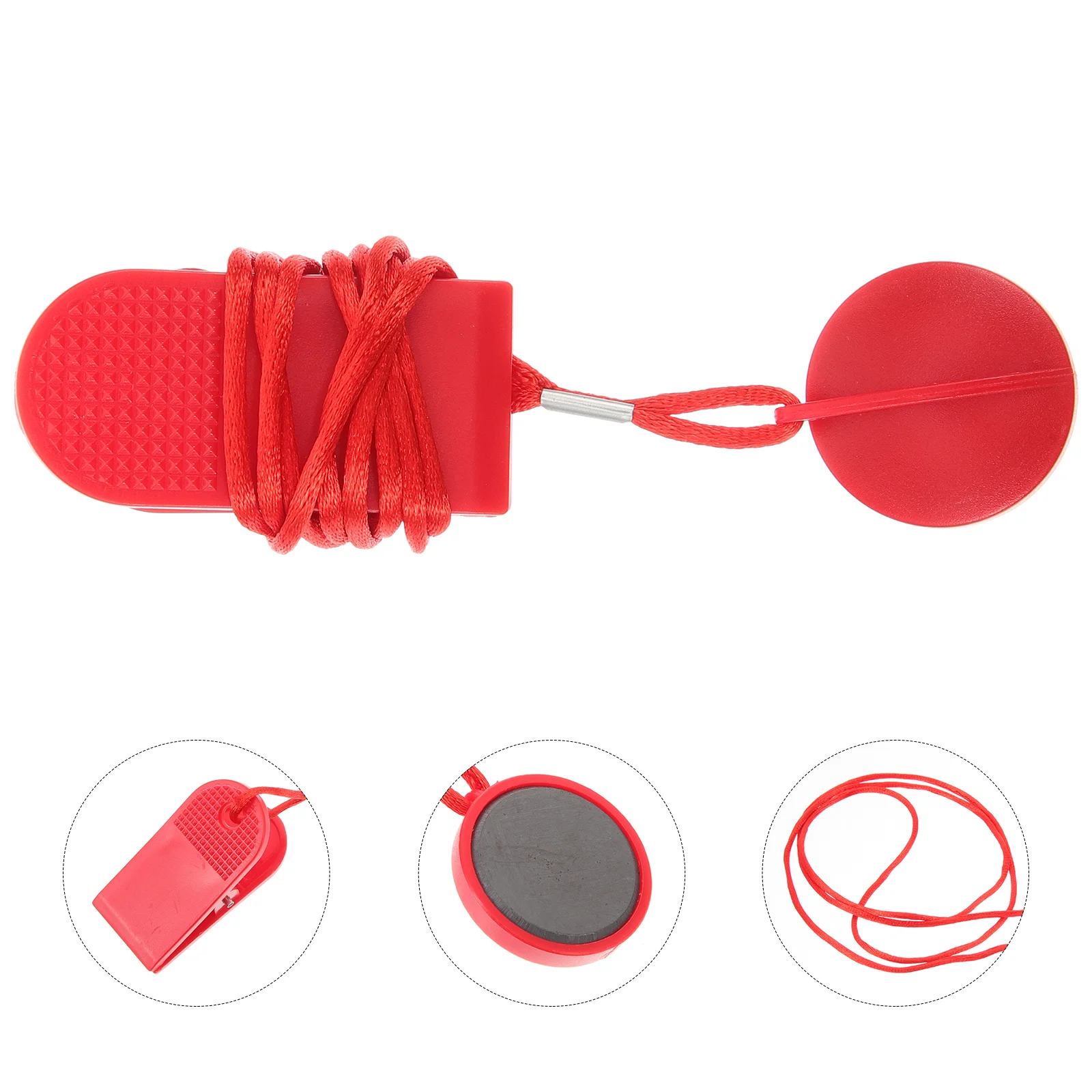 

2 Pcs Treadmill Accessories Switch Key for Replacement Magnet Emergency Brake Parts Stop Running Machine Supplies Polyester