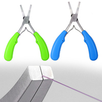 2Pcs Stainless Steel Subtlers Tie Hook Pliers Bottle Crimping Pliers For Fishing Crooked Mouth Tying Pliers Fishing Tools