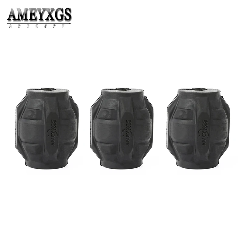 

3 шт., балансир для стрельбы из лука, амортизатор, мяч, резиновый амортизатор, резьба 1/4, стрельба по мишеням, охотничий лук, стабилизатор, мяч