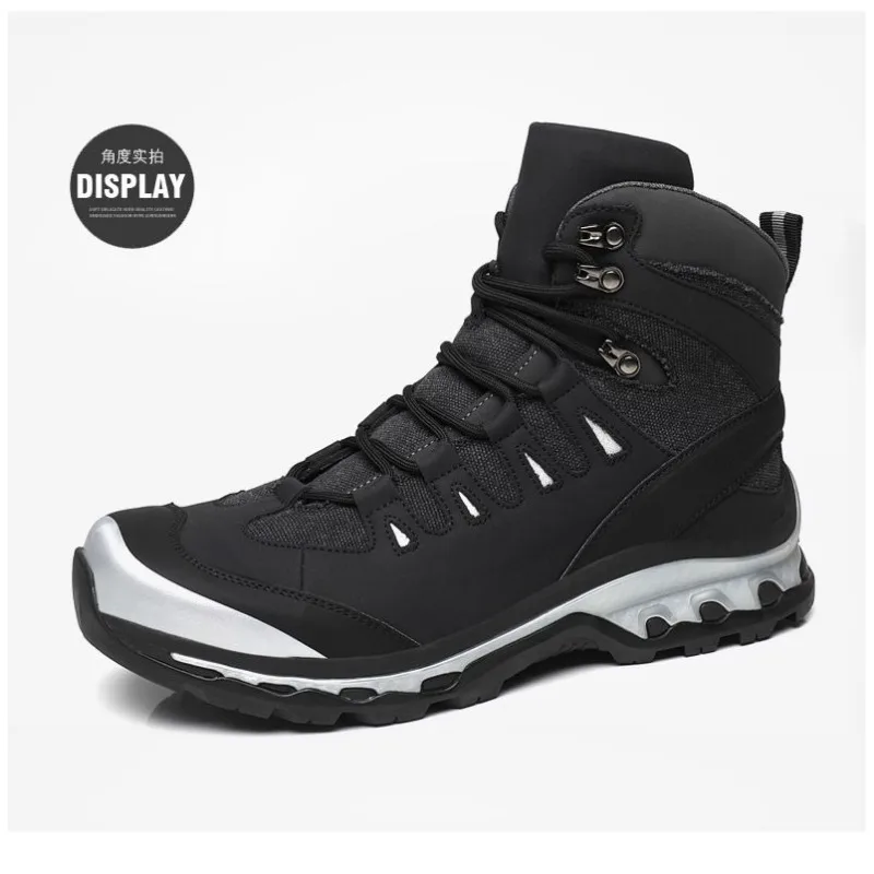 

Оригинальная брендовая удобная противоскользящая осенне-зимняя уличная походная обувь, дизайнерские ветрозащитные ботинки со средним верхом, противоскользящая обувь для рыбалки