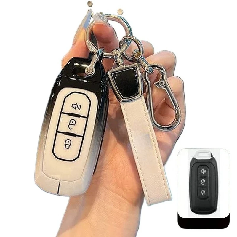 For JMC Ford Ranger Vigus Pro 7 9 Key Case Cover, Zinc Alloy Metal Car Key Fob Shell, Luxury Smart Keychain, Accessories