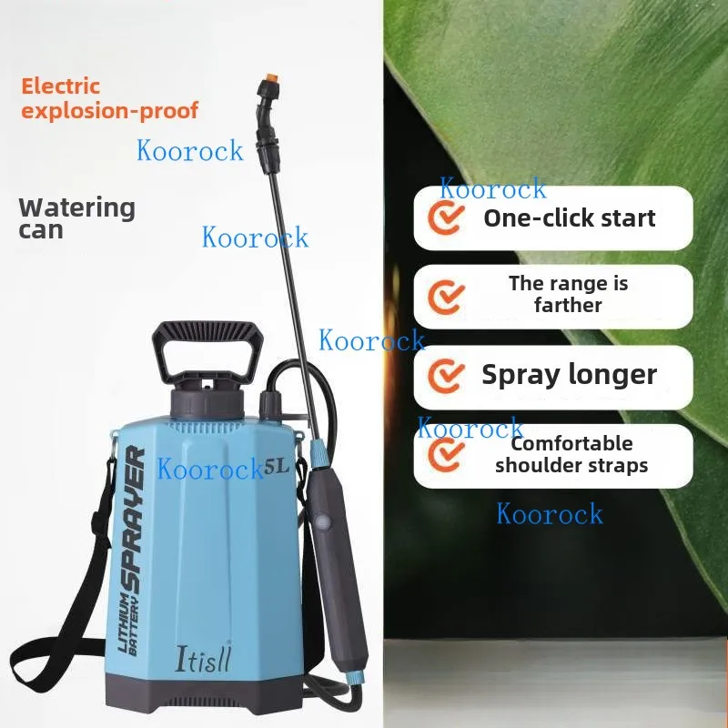 Portable Electric High-Pressure Handheld Spray Gun for Gardening, Plant Care, Disinfecting & Spraying - Complete Kit