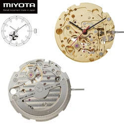 Classic Miyota 82S0 Automatic Movement 21 Jewels Open-Heart Skeleton Mechanical Movement for Mens Watch Stop Second Device Japan