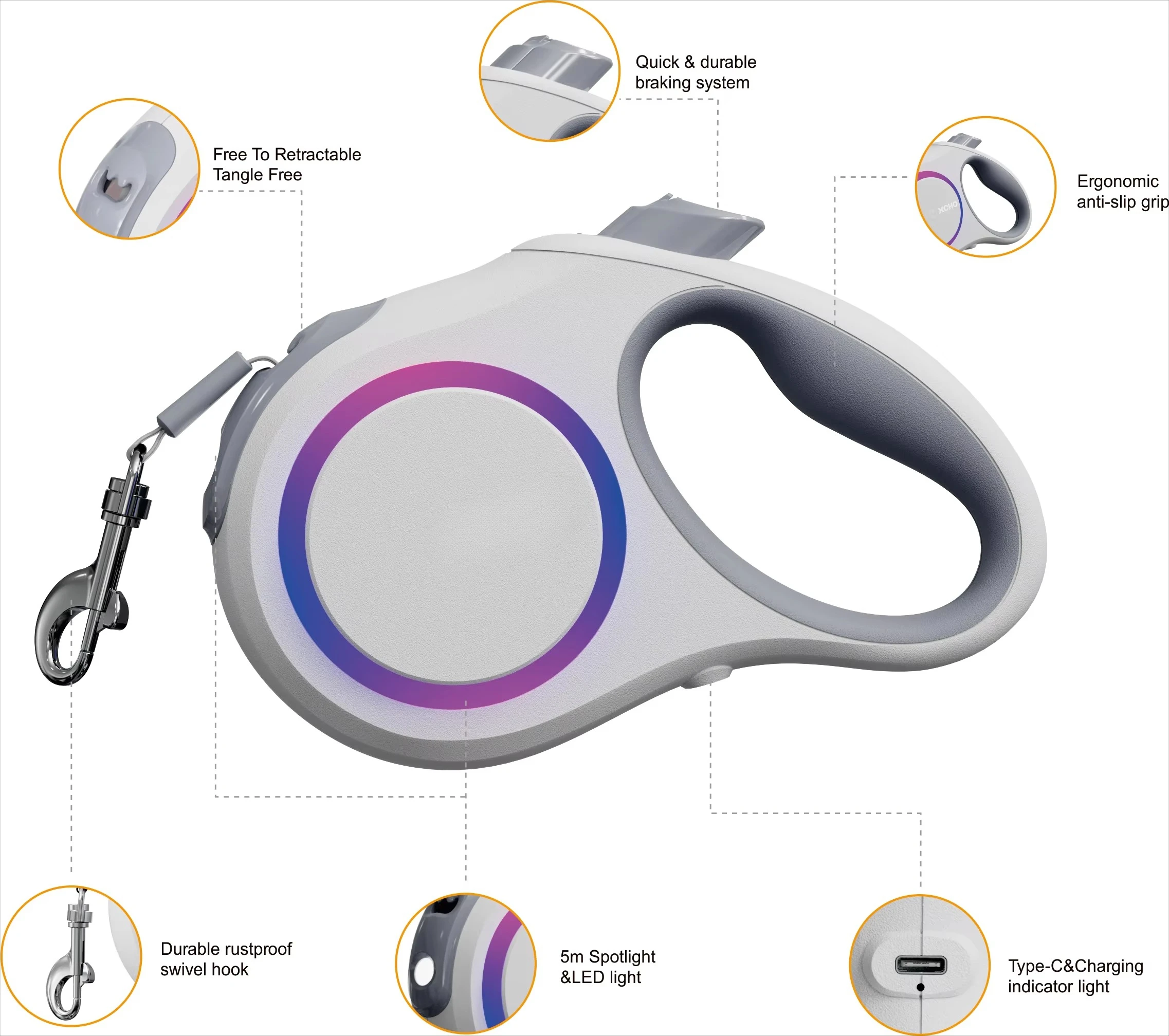 Nova Coleira Retrátil para Cãe - Retractable Dog Leash avaliação e preço