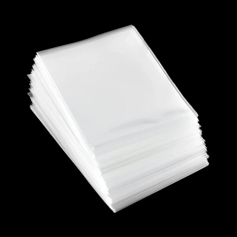 100Pcs Top Loader Card Protectors Trading Card Holders Clear Protective Sleeves