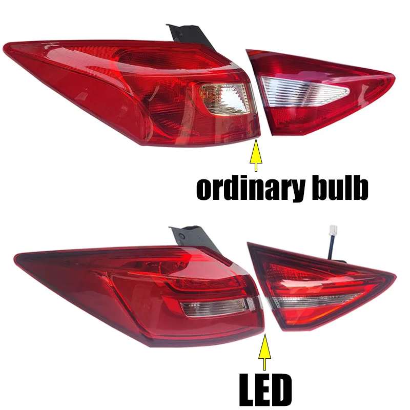 For Jac Refine S2 LED or Ordinary Bulb Rear Bumper Tail Light Rear Stop Brake Lamp Reversing Light Tail Lamp Assembly