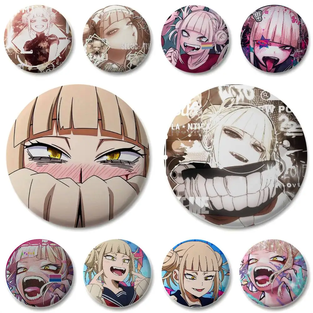 Simpatici My H-Heroes Toga Himiko Distintivi Rotondi Spille con distintivo squisite Spille creative per vestiti Cappello Zaino Accessori regalo
