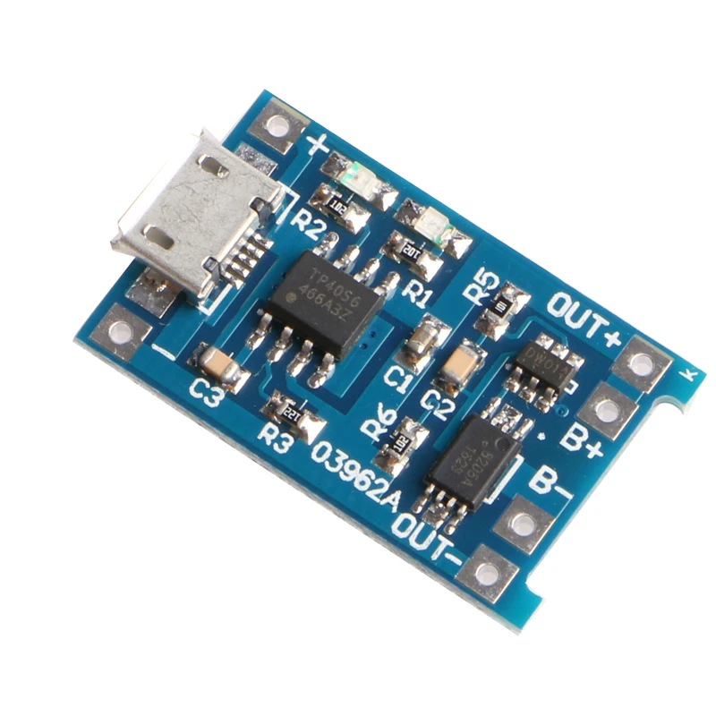 Micro 5V 1A USB 18650 Lithium Battery Charging Board Module+Protection