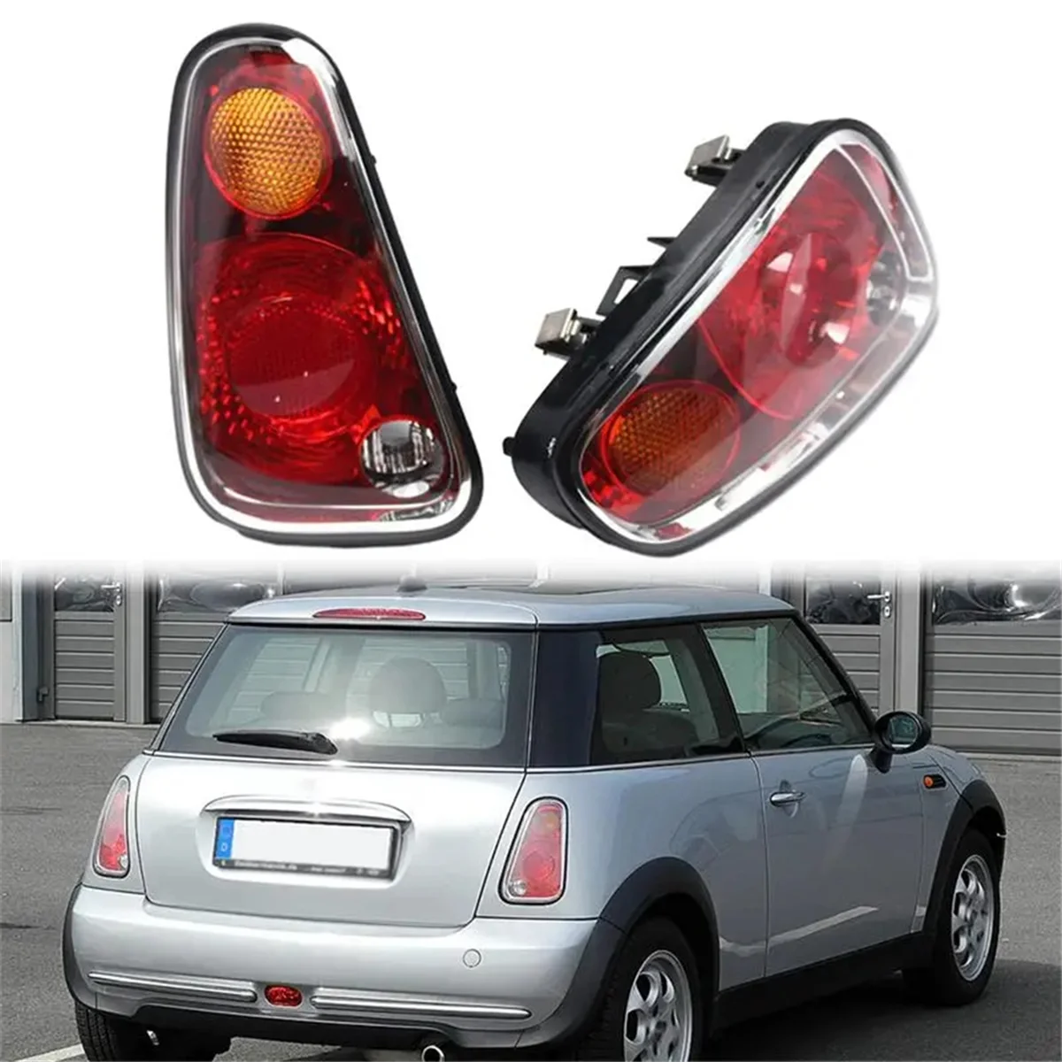 Tail Light Rear Signal Lamp Assembly Without Bulb for BMW MINI Cooper R50 R52 R53 04-08 63217166955