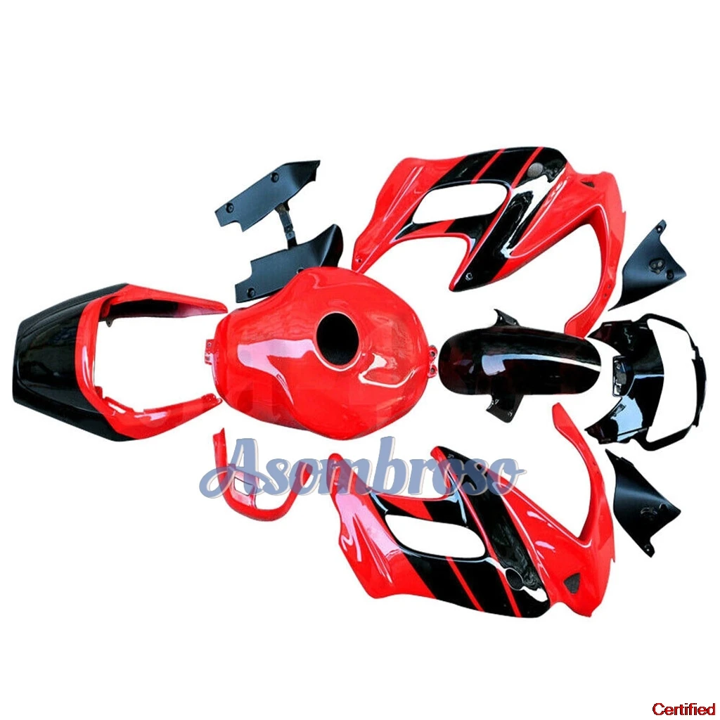 For VTR1000F VTR 1000F 1997 1999 1998 2000 2001 2002 2003 2004 2005  SuperHawk  Red/Black Sportbike Parts Change Fairing Kit