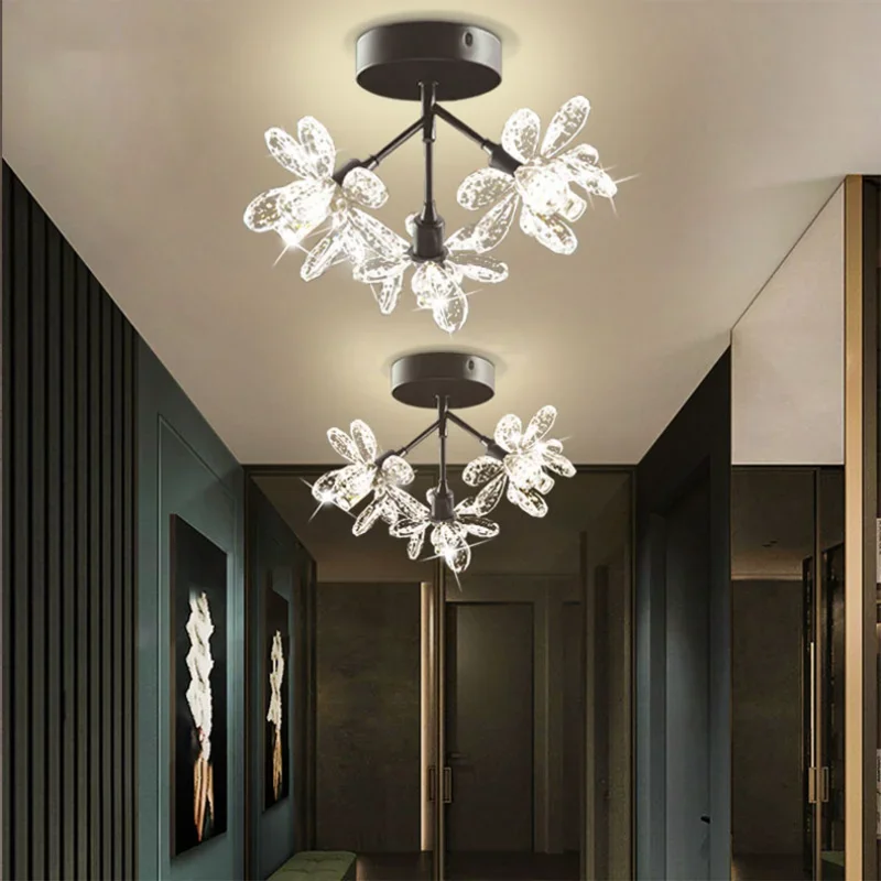 

Home Ceiling Lamp Indoor Chandelier LED Living Dining Room Restaurant Pendant Lights Modern Decoration Corridor Crystal Lighting