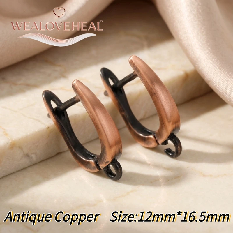 schmuckherstellung zubehör,Vintage Antik-Bronze Ohrhaken, Antik-Kupfer-Messing Ohrringhaken für Handgemachte DIY Schmuckherstellung – Detail 20