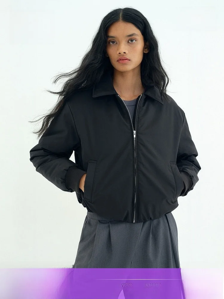 

Fashionable Cotton Jacket Women's Winter Warm Polyester Fiber 100% H&M Cotton Coat Stylish Cozy Winter Outerwear