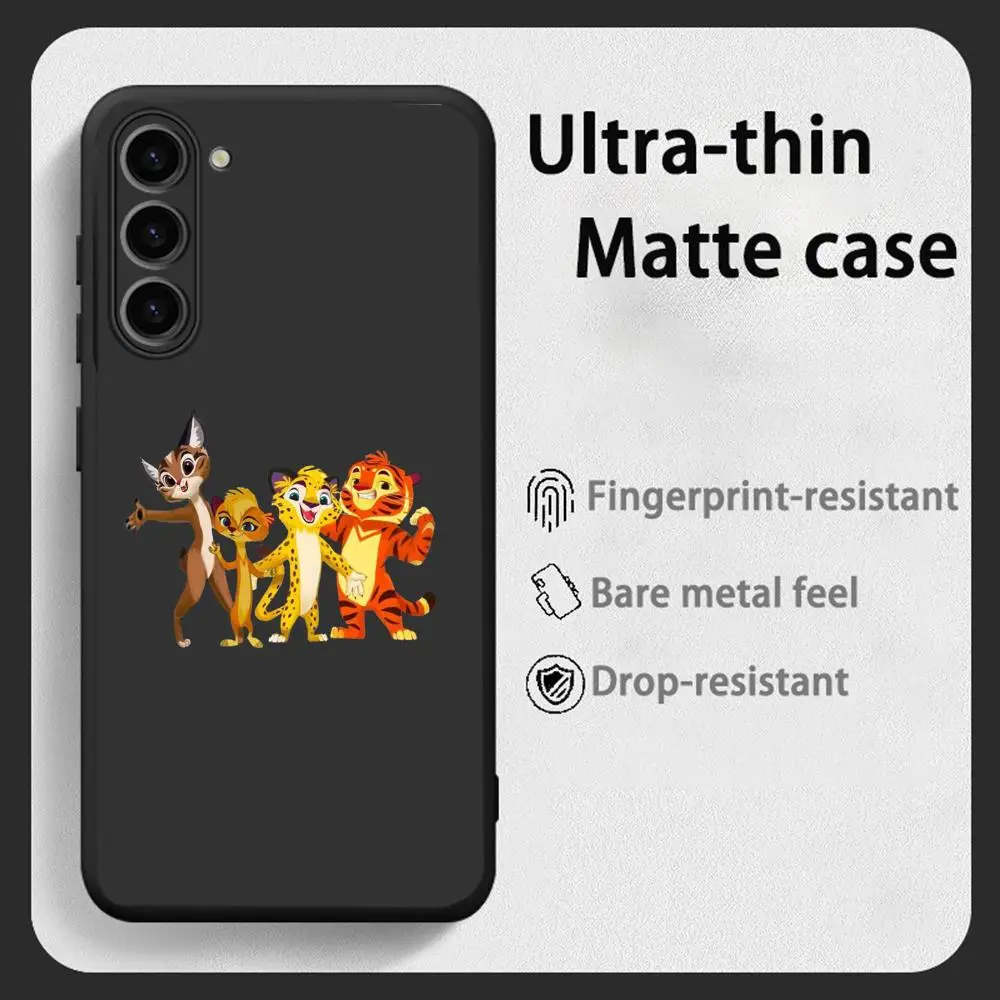 Leo and Tig cute design  Phone Case For Samsung Galaxy S26 S25 S24 S23 S22 S21 Plus Ultra Fold A Soft Black