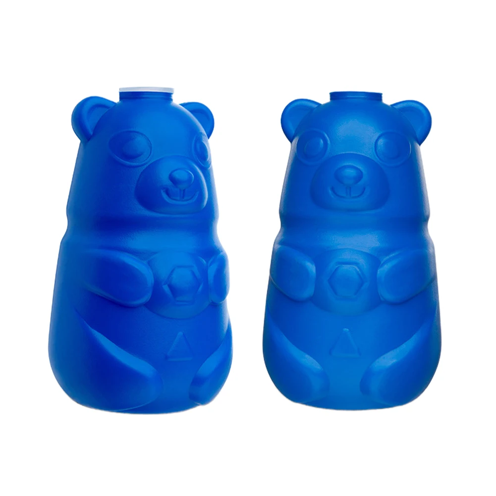 2pcs Flush Practical Cute Bear Cistern Cleaning Tools Hotel Toilet Bowl Cleaner Gel Durable Home Automatic Deodorant Anti Dirt