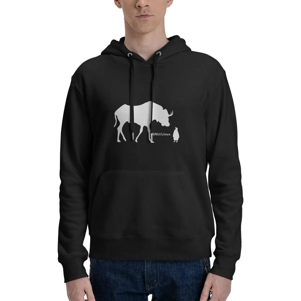 

GNU Linux Casual Hoodies Pullovers Cotton Sweatshirts Men Women Tops