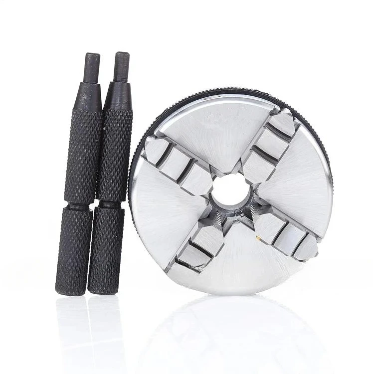 Four-jaw self-centering hand-tight chuck K02-50 M14 woodworking small chuck