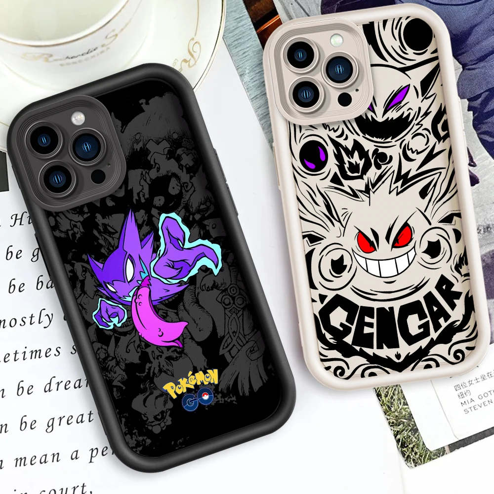 

Cool Art P-Pokémon Cartoon Eye Ladder For Apple iPhone 16 15 14 13 12 11 Pro Max Plus Phone Case Back Phone Case