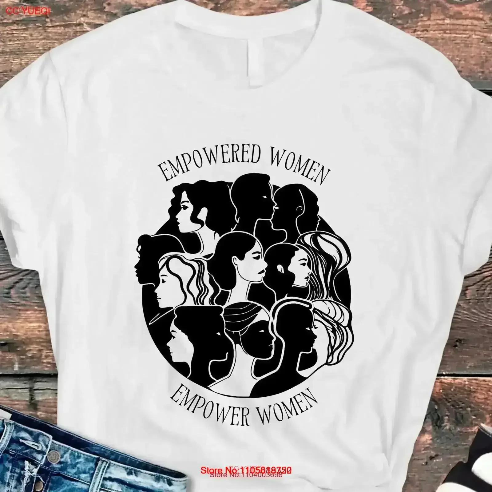 Empowered T Shirt Women Empower Girl Power StatemenT Equality FeminisT Feminism vintage Washed Casual fashion Comfortable Soft