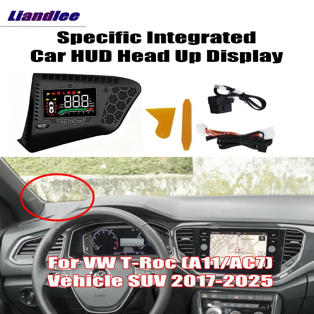 Specific Integrated Car Head Up Display HUD For Volkswagen VW T-Roc 2017-2025 Full Function Information Windshield Projector