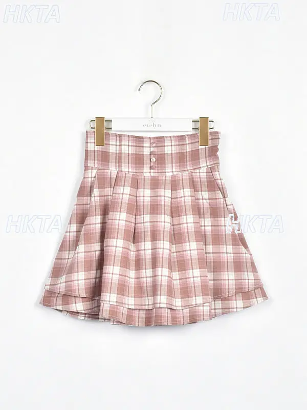 

Новая весенняя юбка 2026 года в клетку, с завышенной талией, облегающая, короткая, плиссированная, в японском и студенческом стиле, для девушек и женщин, в стиле Лолита