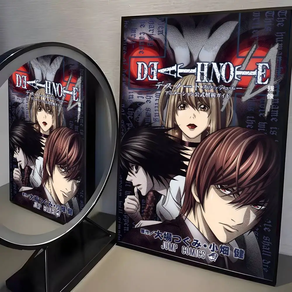 Anime Death Note DN L Klassisches Vintage-Poster Kunst HD-Leinwand Hochwertiger Ästhetischer Druck Papier Wandkunst für Wohnzimmer Heimdekoration – Detail 9