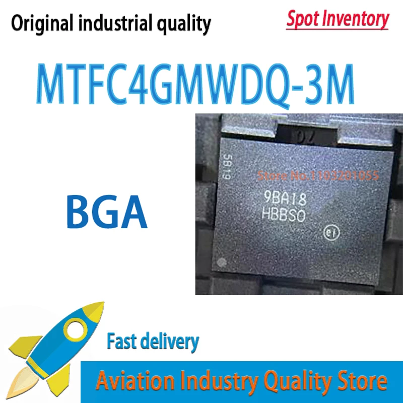 1PCS/LOT  NEW MTFC4GMWDQ-3M AIT HBBSO HBBS0 BGA EMMC CHIP