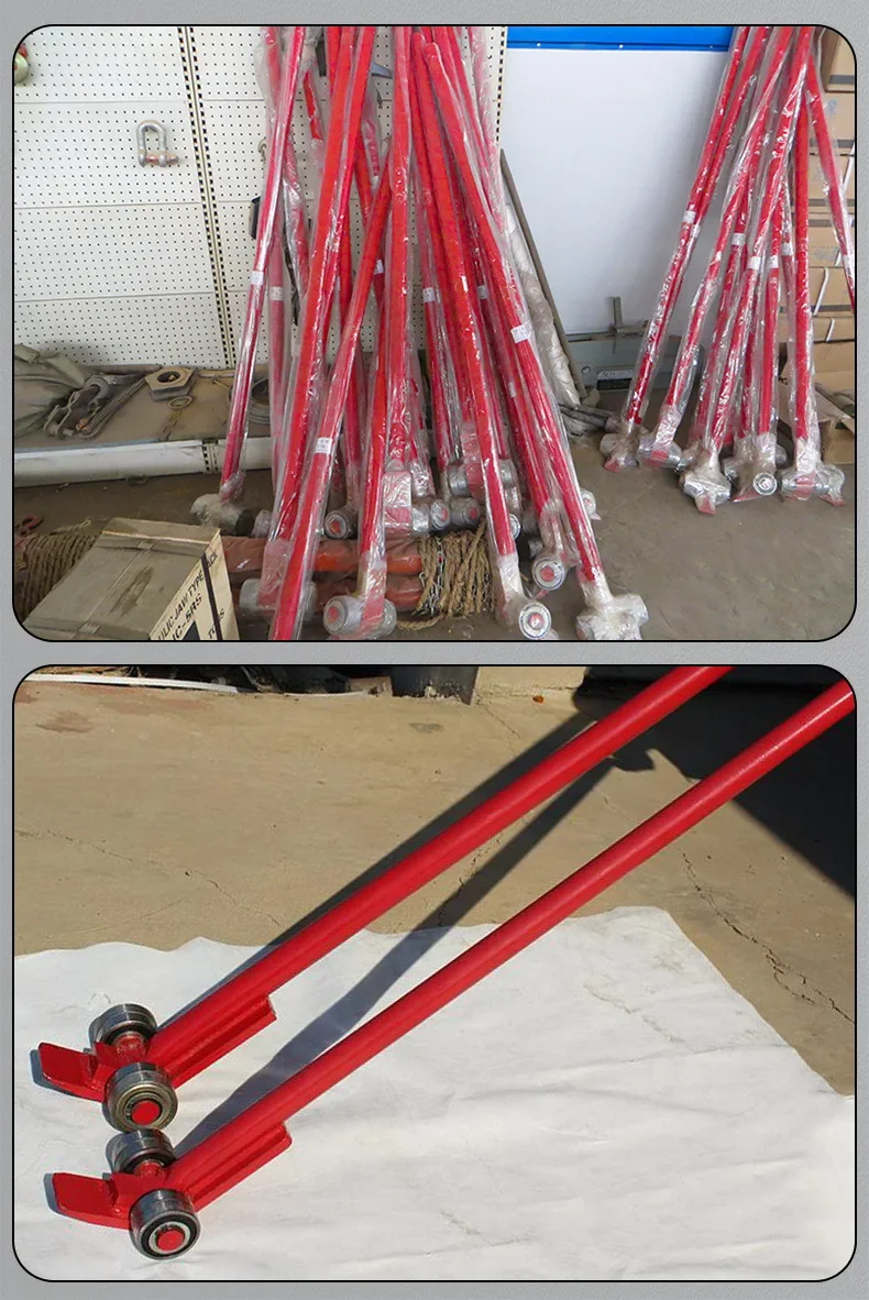 2025 رائجة البيع عالية الجودة 5 T أنابيب الصلب نمط رفع والتعامل مع مزدوجة تحمل الأسطوانة المخل اليد حدق أداة رفع الأثقال Cro