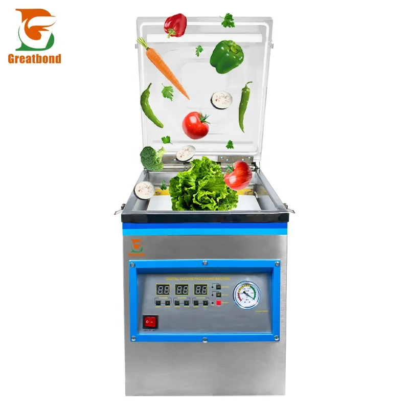 DZ260 Factory Price Commercial Small Food Meat Fish Shop Use Household Desktop Single Chamber Vertical Vacuum Packaging Machine