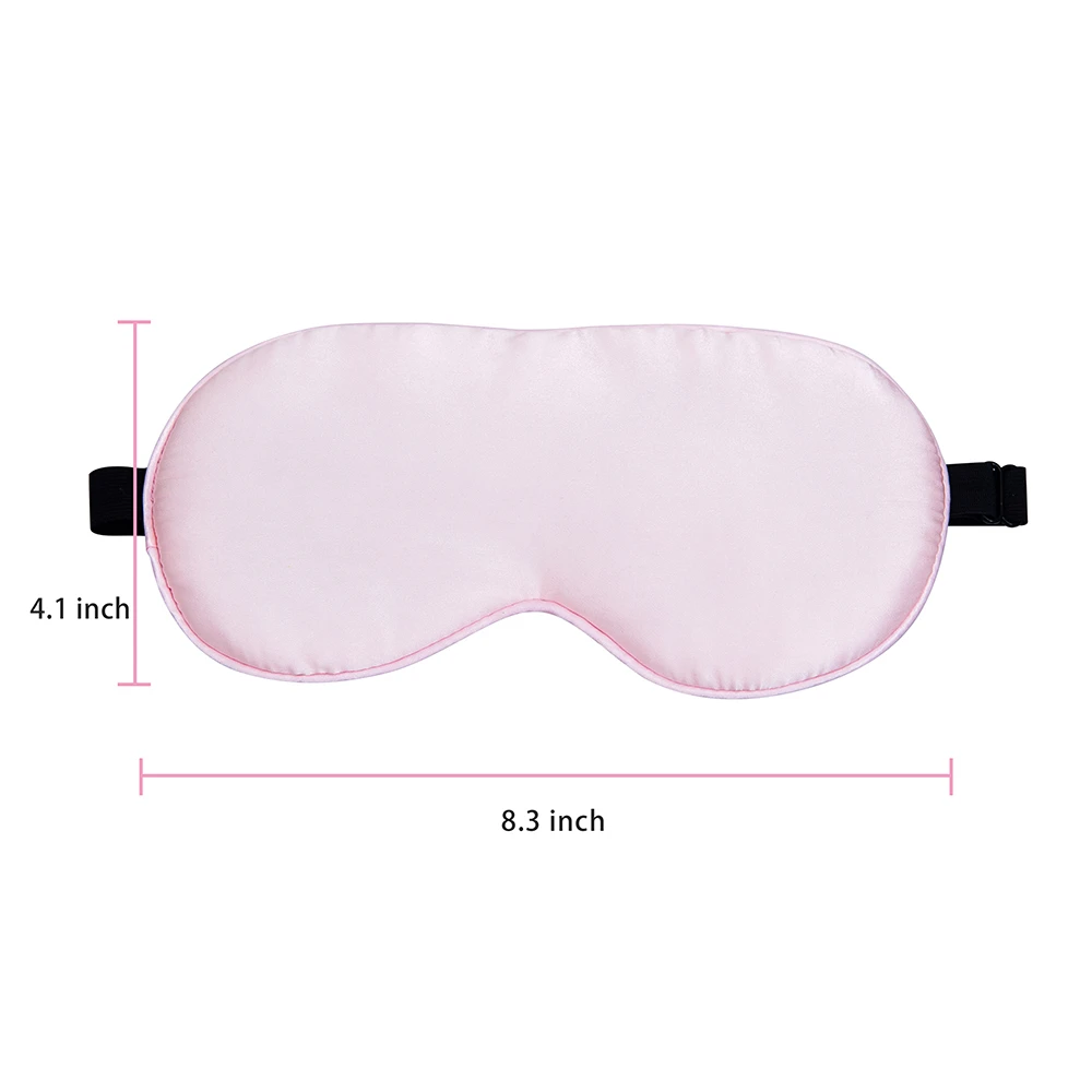 MisShow Slaapoogmasker 100% natuurlijke moerbeizijde Slaapmasker Gladde zachte oogafdekking met elastische verstelbare band Blinddoek