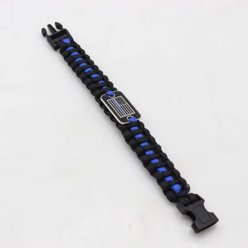 Paracord pulseira ao ar livre presente promocional evento caridade pulseira artesanal sete núcleos paracord tecido pulseira