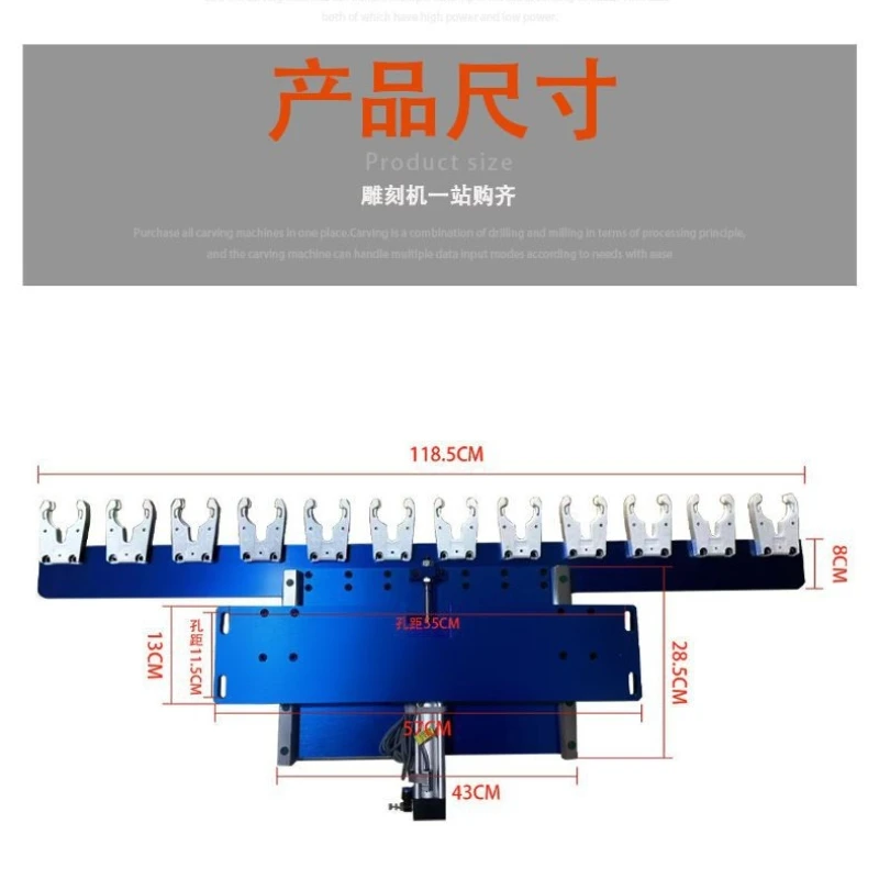 Automatic tool changing library numerical control cutter head straight row, tool holder handle