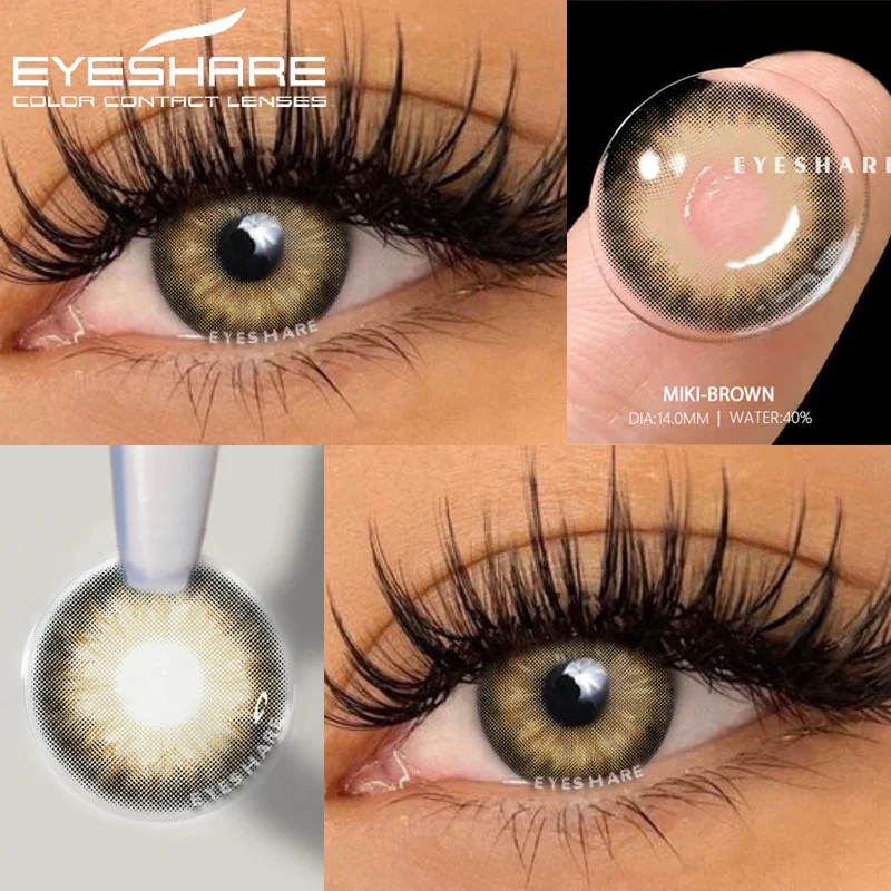 EYESHARE Natural Eye Color Lens 1 paio di lenti a contatto colorate per occhi lenti blu viola grigio lenti per occhi lenti verdi lenti colorate
